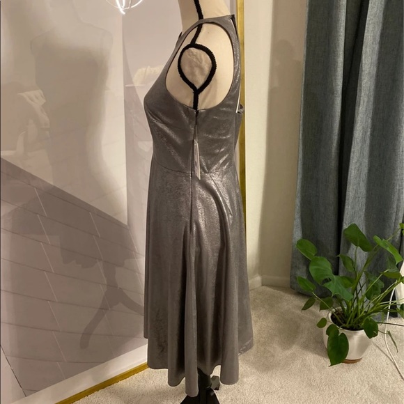 Halston gunmetal dress size 4 - Picture 6 of 6